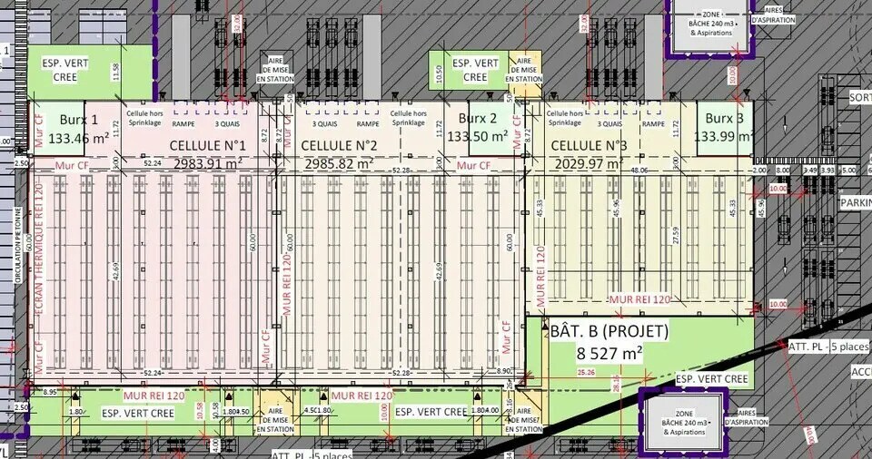 Bureau dans Mondeville à louer - Plan de site – Image 2 sur 3