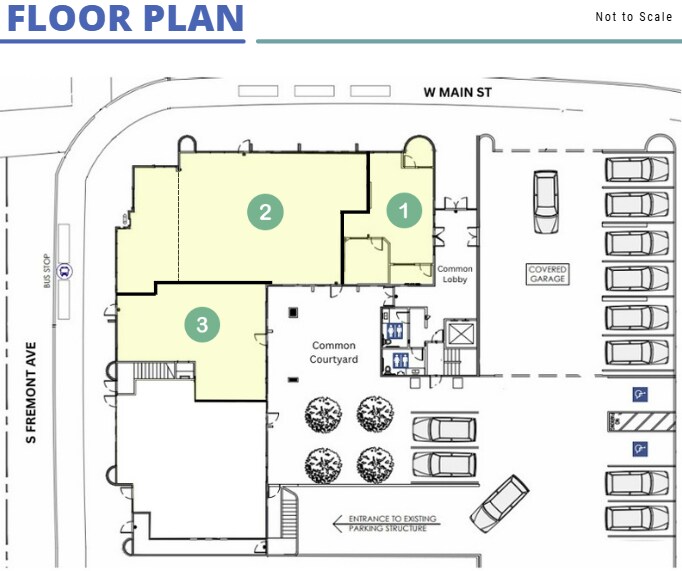 2550 W Main St, Alhambra, CA à louer - Plan d’étage – Image 2 sur 10