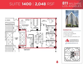 811 Wilshire Blvd, Los Angeles, CA à louer Plan d’étage– Image 1 sur 1