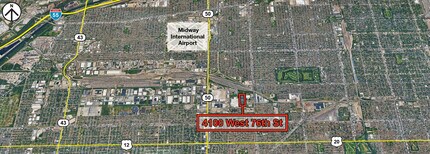 4100 W 76th St, Chicago, IL - Vue aérienne  vue de carte