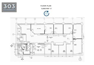 303 Sacramento St, San Francisco, CA à louer Plan d’étage– Image 1 sur 1