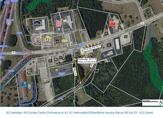Plus de détails pour SC Interstate I-95 Corridor Centric Dominance w/ 4.2 AC Intermodal/IOS/Workforce Housing, Walterboro, SC - Terrain à vendre