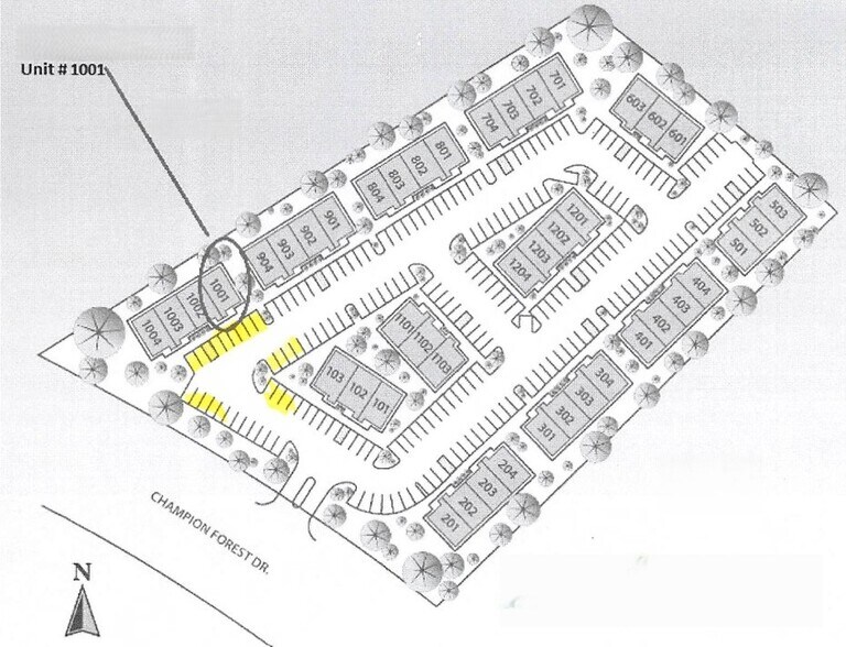 20008 Champion Forest Dr, Spring, TX à vendre - Plan de site – Image 3 sur 3