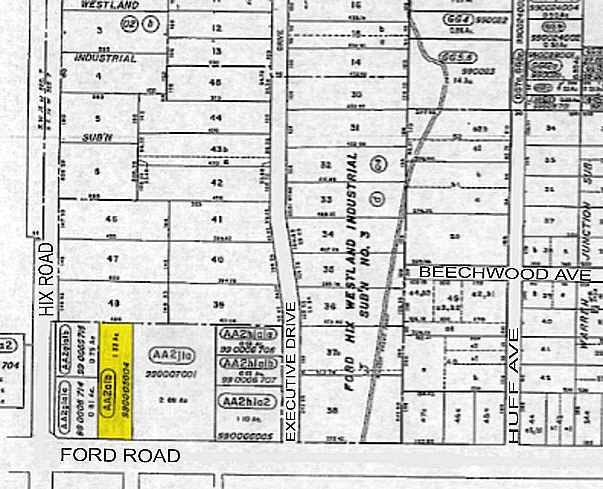 38300 Ford Rd, Westland, MI à vendre - Plan cadastral – Image 2 sur 3