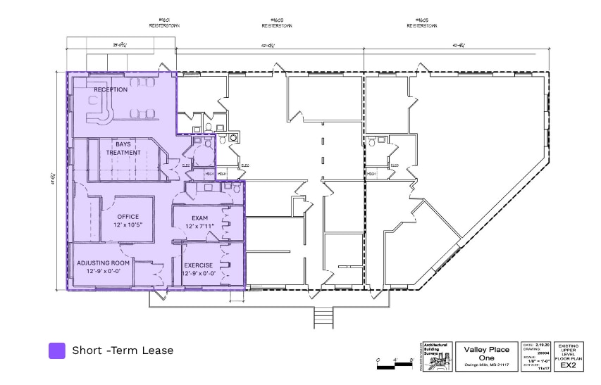 9601-9611 Reisterstown Rd, Owings Mills, MD à louer Plan d’étage– Image 1 sur 1