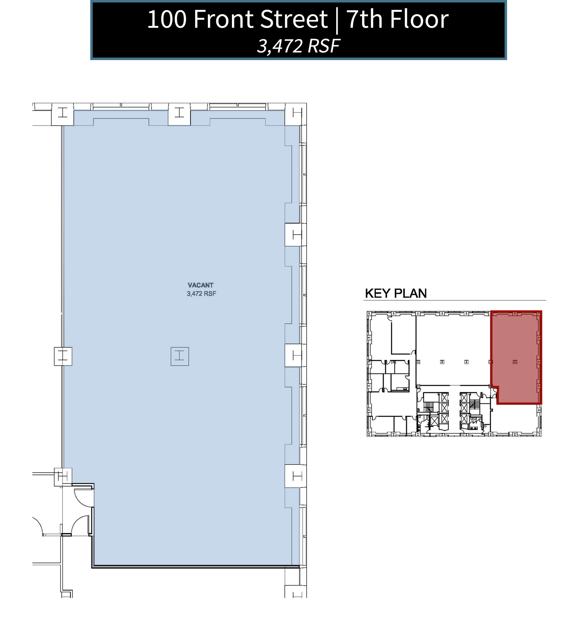 100 Front St, Worcester, MA à louer Plan d’étage– Image 1 sur 1