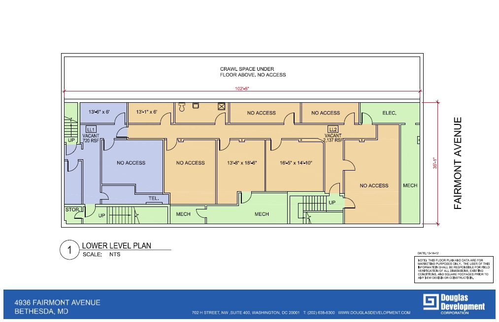 4936 Fairmont Ave, Bethesda, MD à louer Plan d’étage– Image 1 sur 1