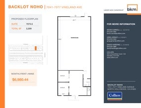 7059-7077 1/2 Vineland Ave, North Hollywood, CA à louer Plan de site– Image 1 sur 1