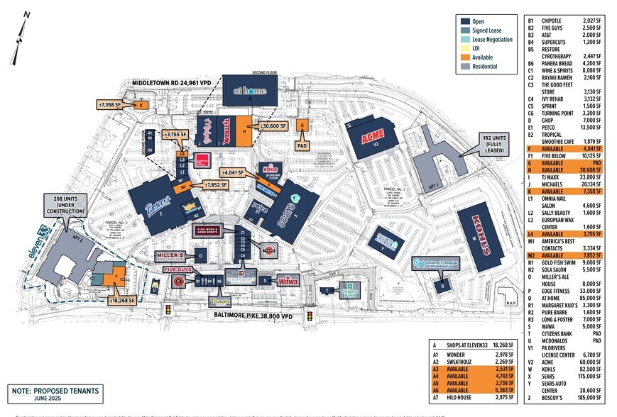 1067 W Baltimore Pike, Media, PA à louer - Plan de site – Image 2 sur 10