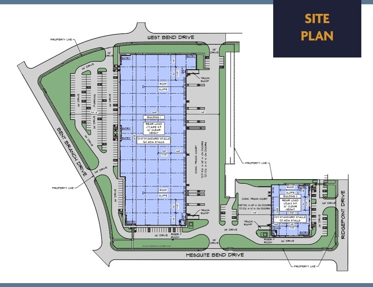8000 Bent Branch Dr, Irving, TX à vendre - Plan de site – Image 3 sur 3