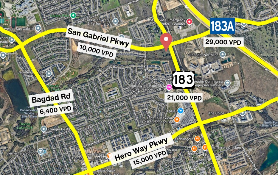 124 San Gabriel Pkwy Pky, Leander, TX à louer - Photo de l’immeuble – Image 2 sur 3