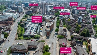 61A Mansfield Rd, Nottingham, NTT - VUE AÉRIENNE  vue de carte