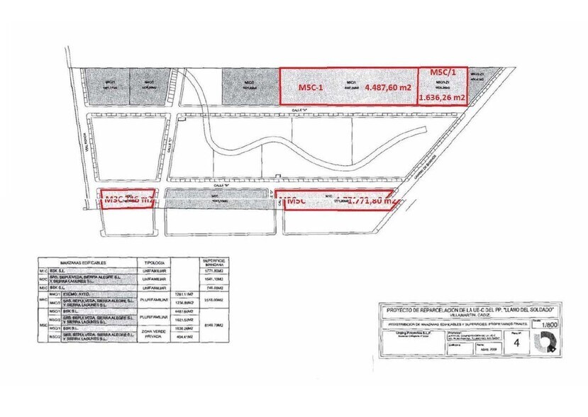 Terrain dans Villamartín, Cádiz à louer - Plan de site – Image 1 sur 7