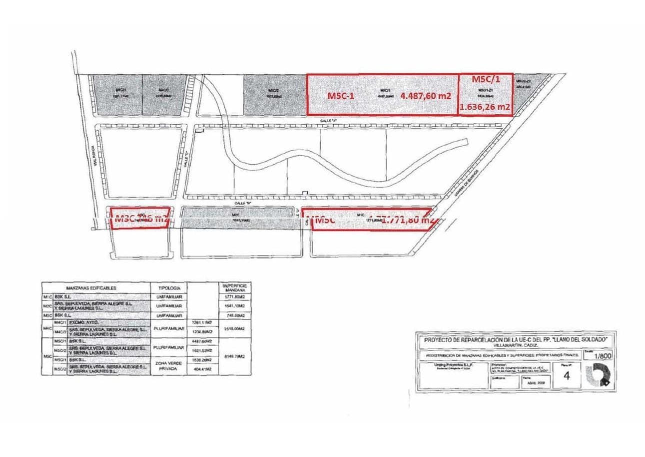 Terrain dans Villamartín, Cádiz à louer Plan de site– Image 1 sur 8