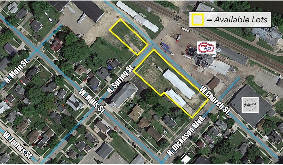 300 N Dickason Blvd & 130 W Church St, Columbus, WI à vendre - Photo principale – Image 1 sur 4