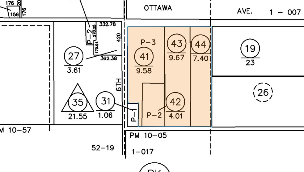 2323 Dairy Ave & 1990 Pueblo Ave, Corcoran, CA à vendre - Plan cadastral – Image 2 sur 2