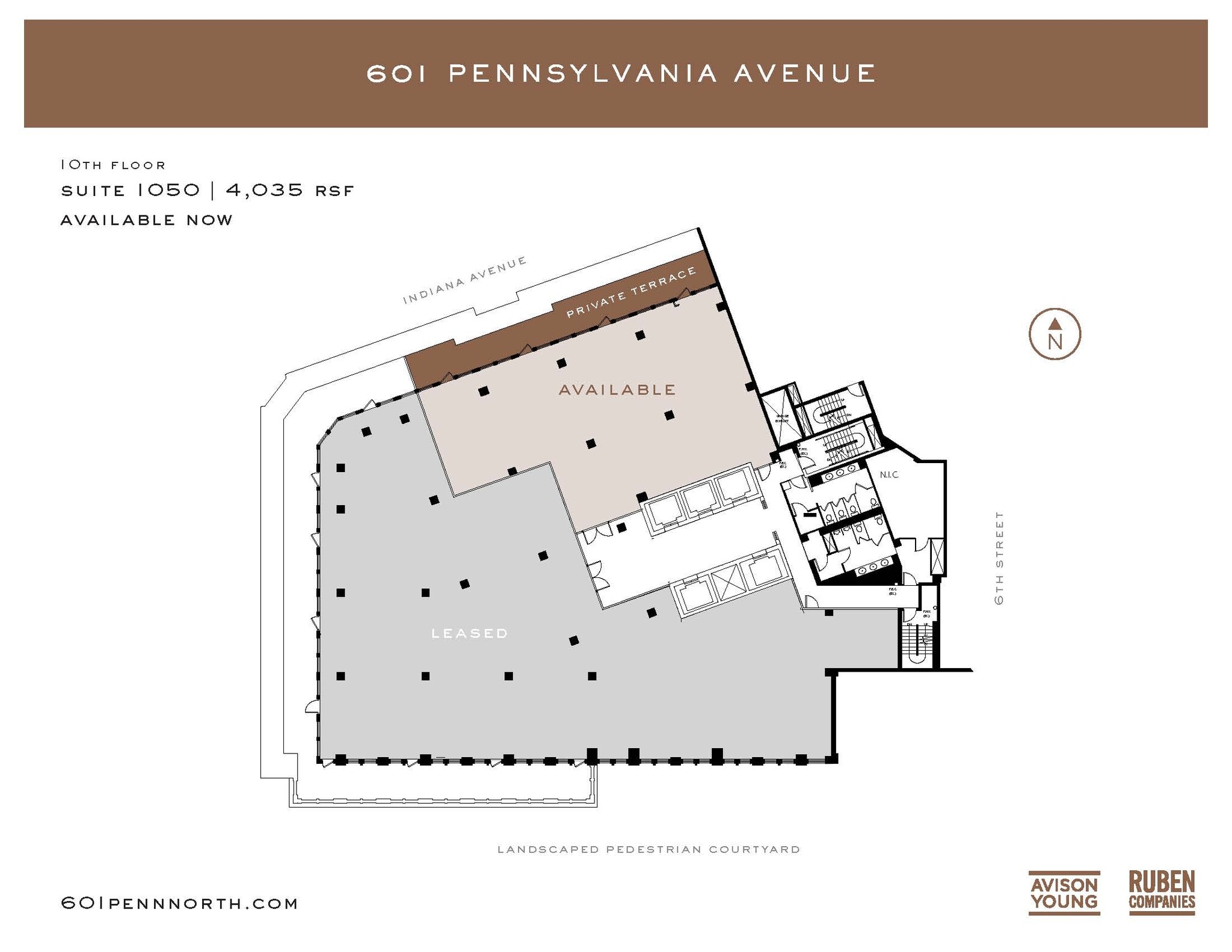 601 Pennsylvania Ave NW, Washington, DC à louer Plan d’étage– Image 1 sur 3