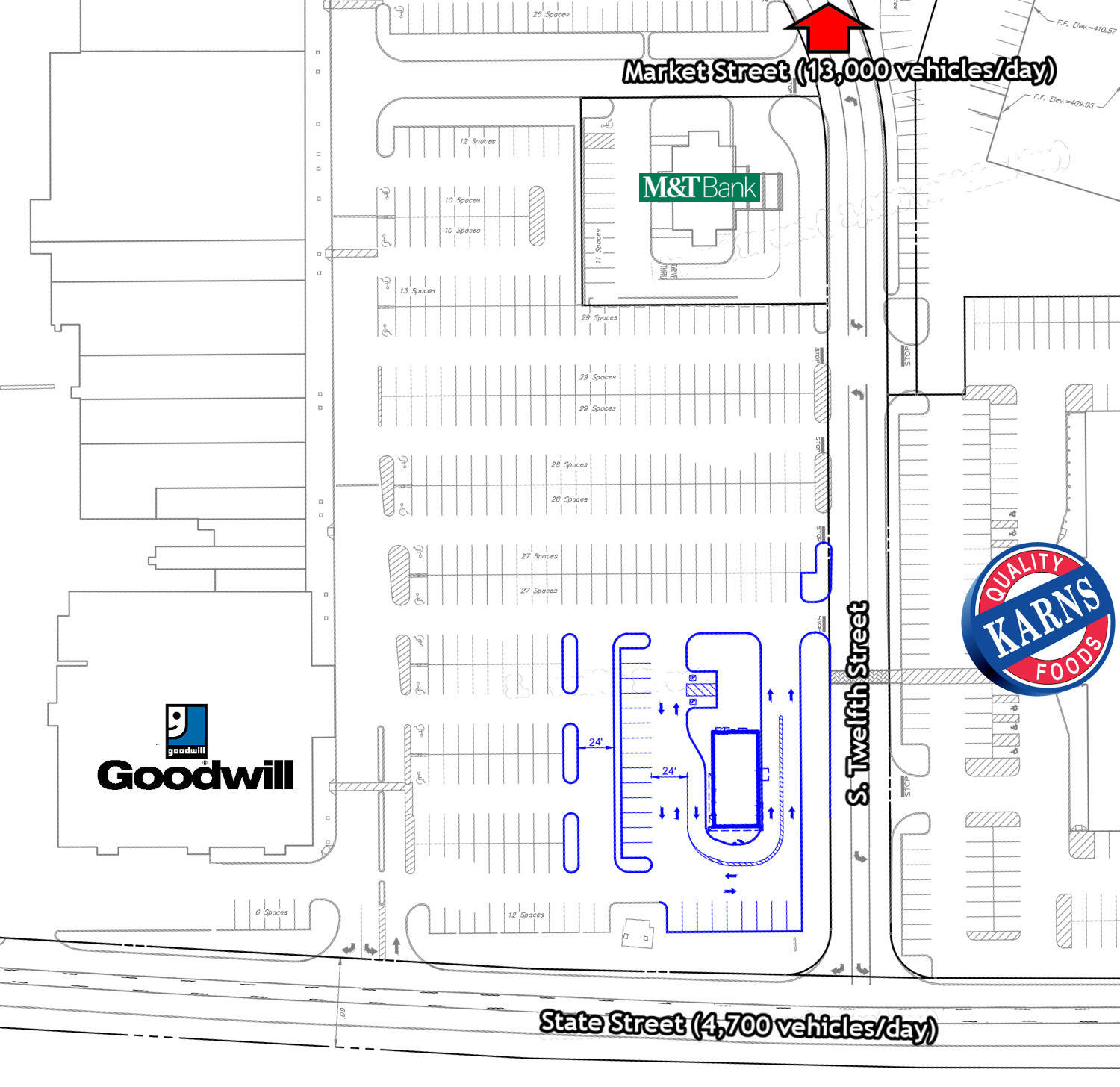 1200 Market St, Lemoyne, PA à louer Plan cadastral– Image 1 sur 1
