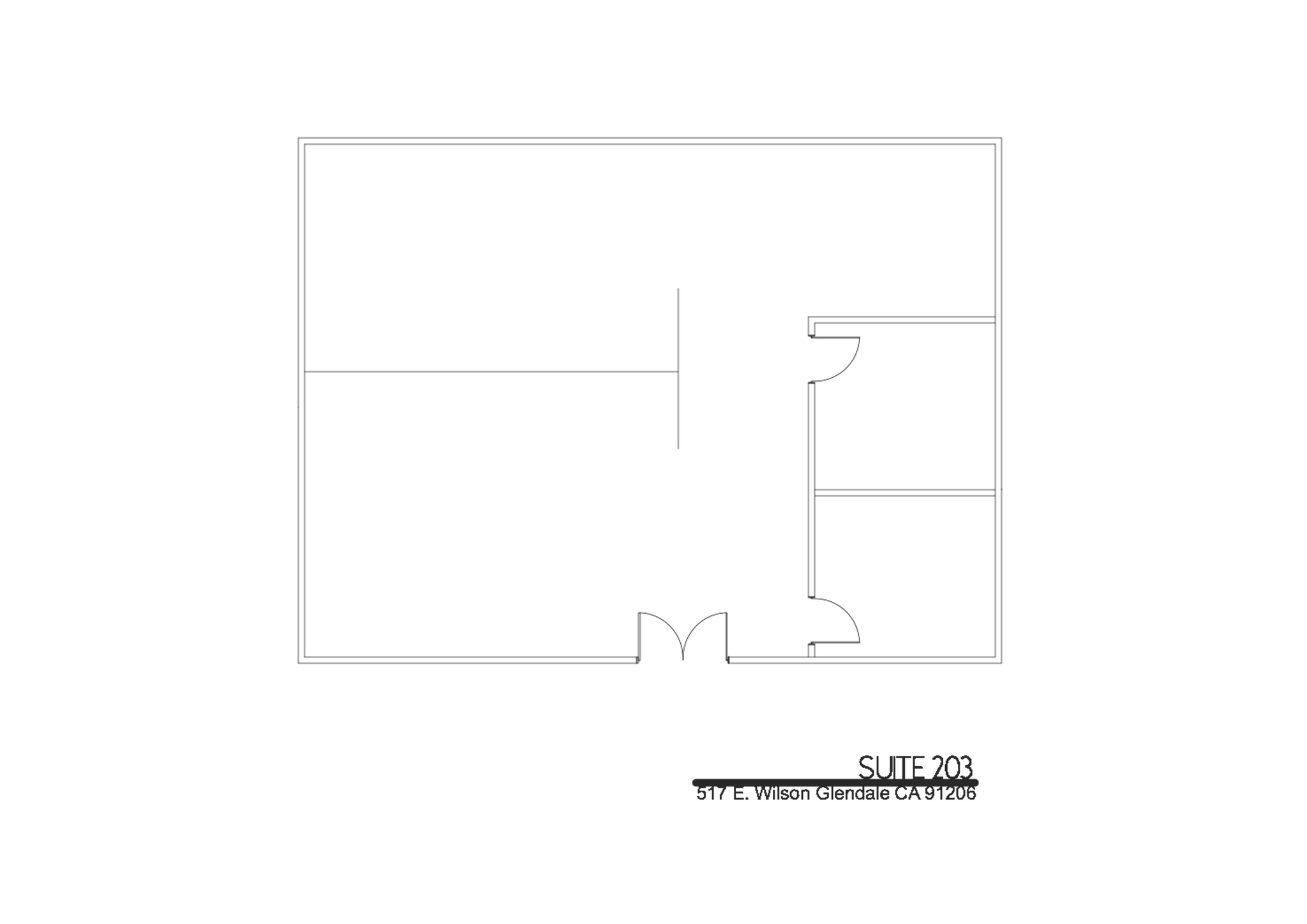 517 E Wilson Ave, Glendale, CA à louer Plan d’étage– Image 1 sur 1