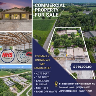 Plus de détails pour 113 Rock Bluff Rd, Plattsmouth, NE - Local commercial à vendre