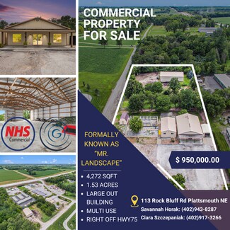 Plus de détails pour 113 Rock Bluff Rd, Plattsmouth, NE - Local commercial à vendre