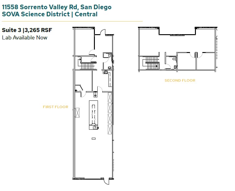 11555 Sorrento Valley Rd, San Diego, CA à louer Plan d’étage– Image 1 sur 1