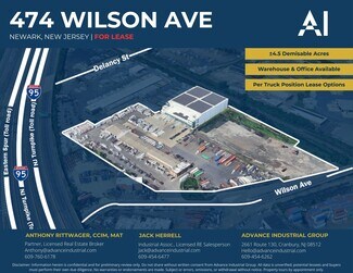 Plus de détails pour 474 Wilson Ave, Newark, NJ - Terrain à louer