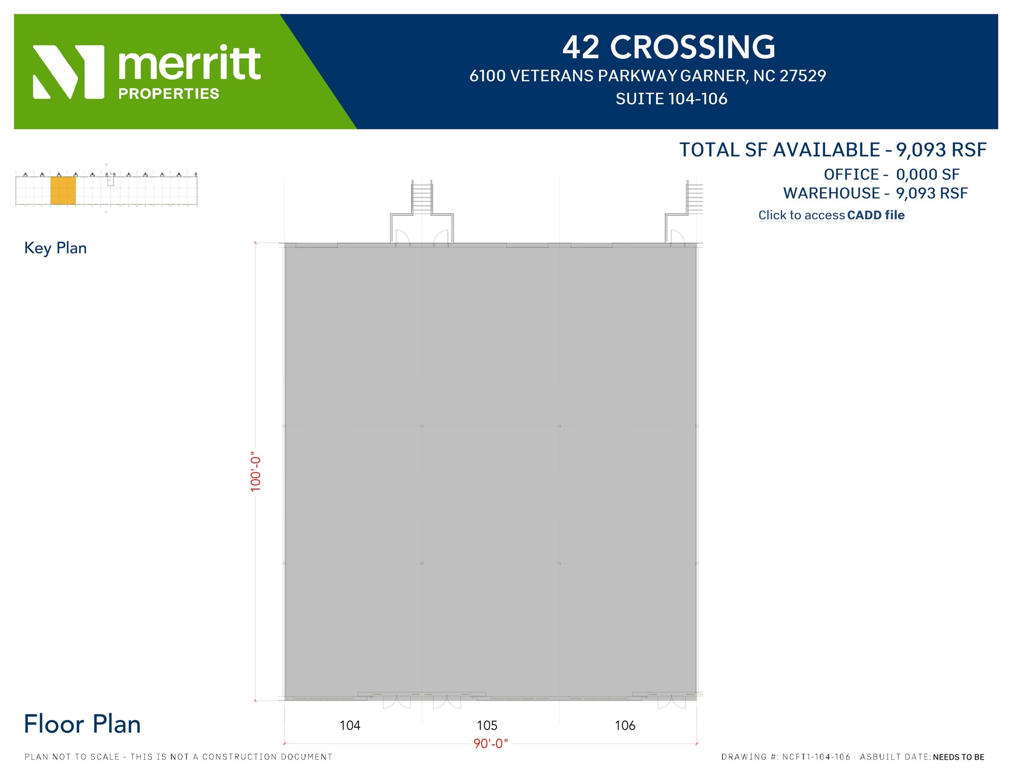 6100 NC Highway 42 W, Garner, NC à louer Plan de site– Image 1 sur 2