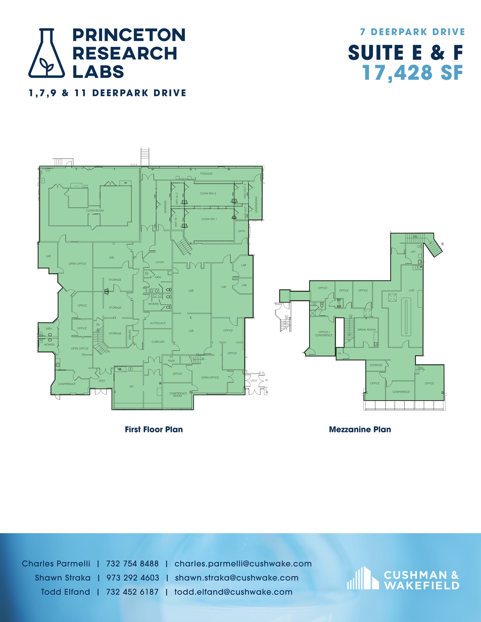 1 Deer Park Dr, Monmouth Junction, NJ à louer Plan d’étage– Image 1 sur 1