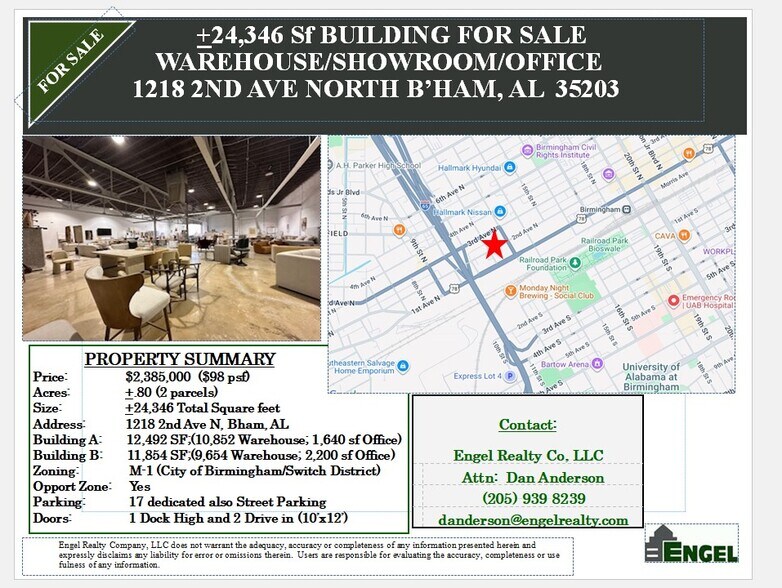 1218 2nd Ave N, Birmingham, AL à vendre - Photo principale – Image 1 sur 7