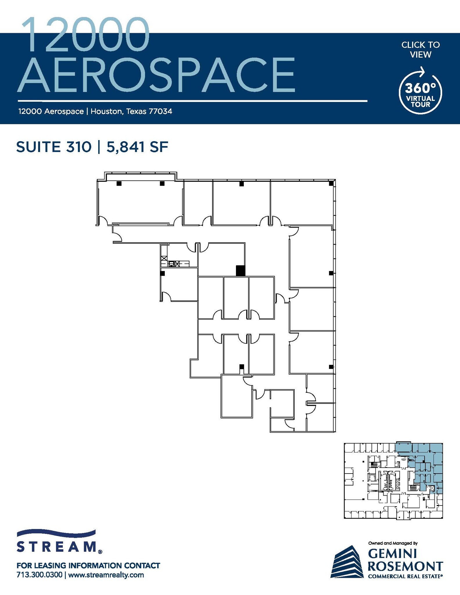 12000 Aerospace Ave, Houston, TX à louer Plan d’étage– Image 1 sur 1