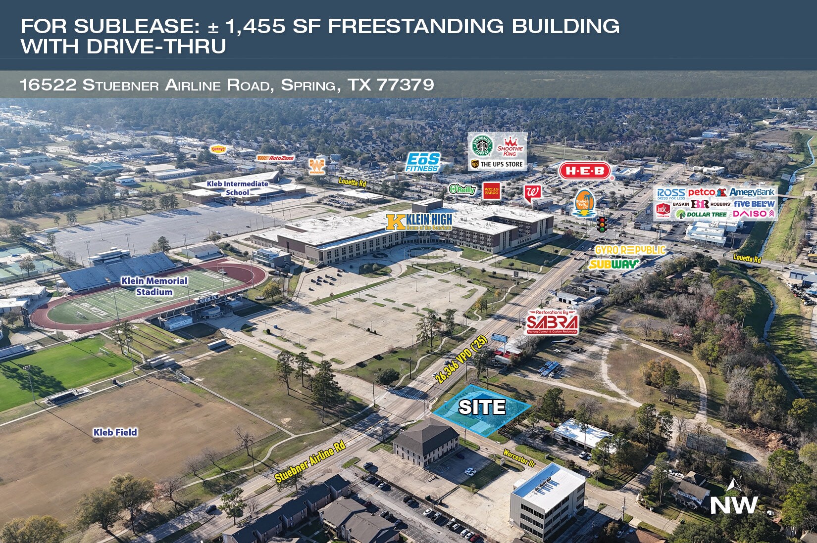 16522 Stuebner Airline Rd, Spring, TX à louer Photo principale– Image 1 sur 4