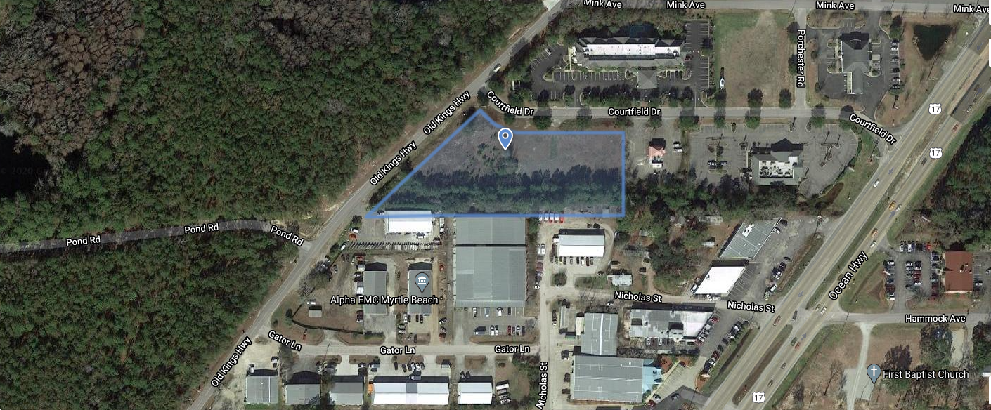 115 Courtfield Dr Is Vacant Land In Murrells Inlet Sc, Murrells Inlet, SC à vendre Photo de l’immeuble– Image 1 sur 9