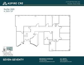 770 S Post Oak Ln, Houston, TX à louer Plan d’étage– Image 2 sur 2