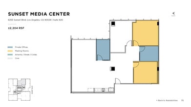 6255 W Sunset Blvd, Los Angeles, CA à louer Plan d’étage– Image 1 sur 1