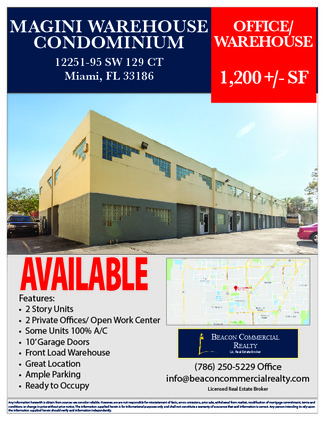 Plus de détails pour 12251-12295 SW 129th Ct, Miami, FL - Local d'activités, Industriel/Logistique à louer