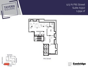 123 N Pitt St, Alexandria, VA à louer Plan d’étage– Image 1 sur 1