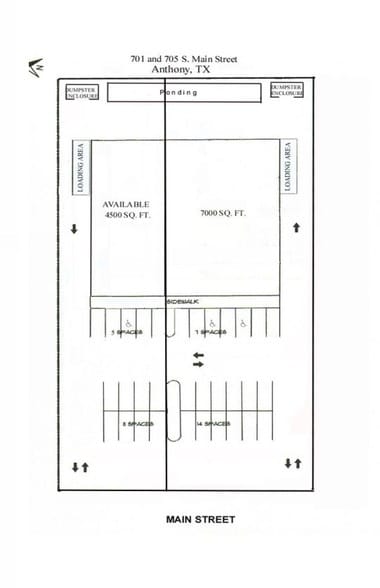 705 Main St, Anthony, TX à vendre - Plan d’étage – Image 3 sur 3