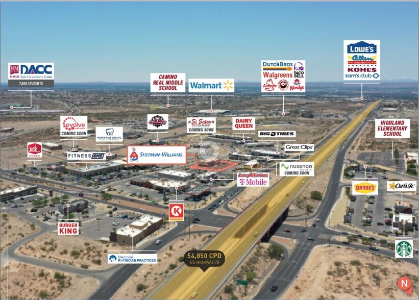 4157 White Sage Arc, Las Cruces, NM à vendre - Aérien – Image 3 sur 5