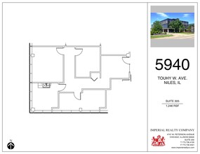 5940 W Touhy Ave, Niles, IL à louer Plan de site– Image 1 sur 7