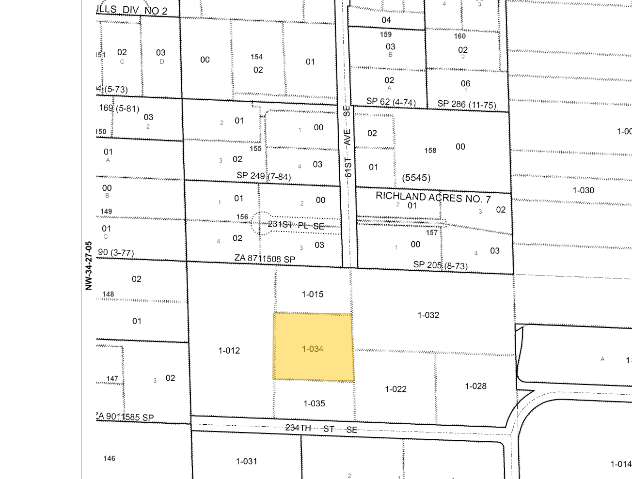 6020 234th St SE, Woodinville, WA à louer Plan cadastral– Image 1 sur 2