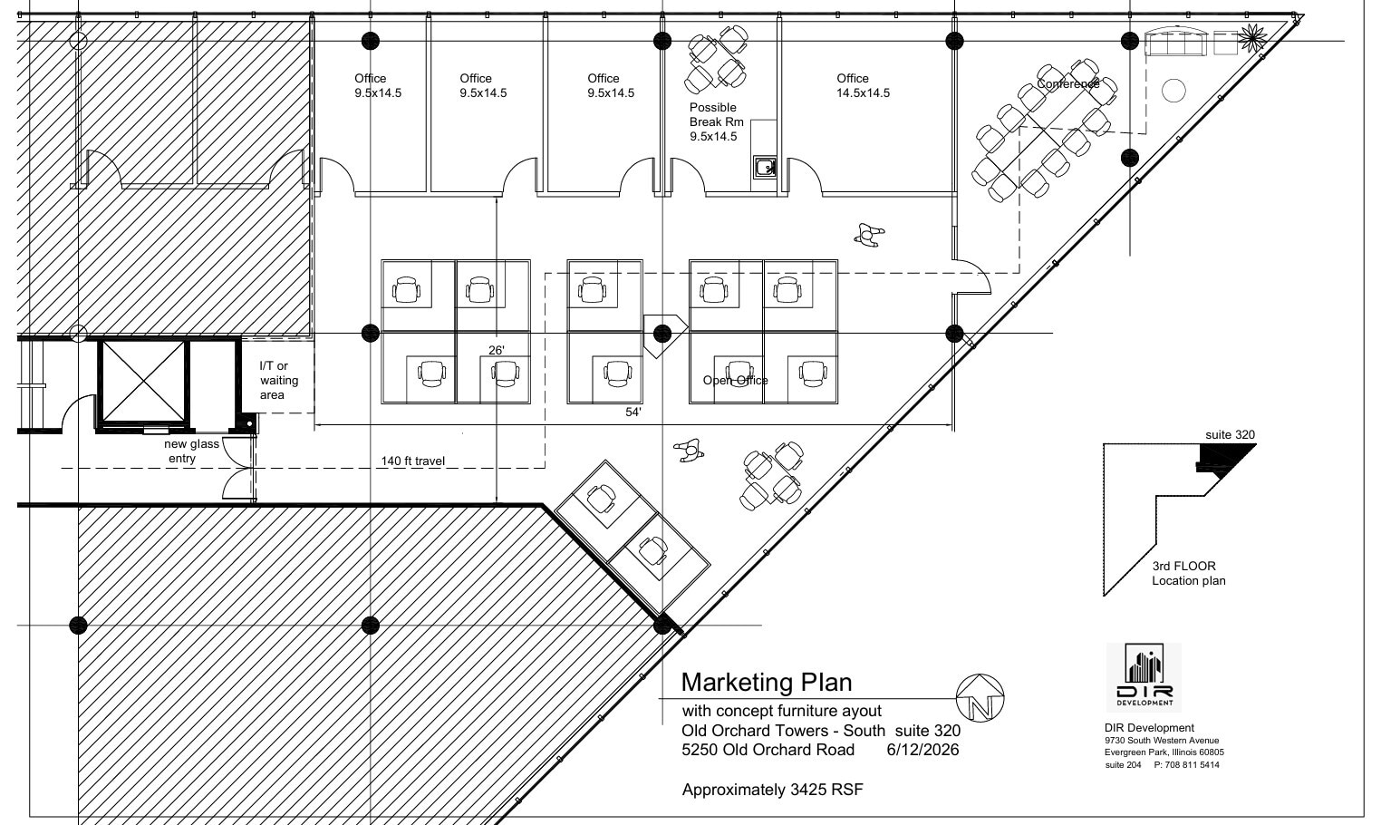 5202 Old Orchard Rd, Skokie, IL à louer Plan de site– Image 1 sur 9