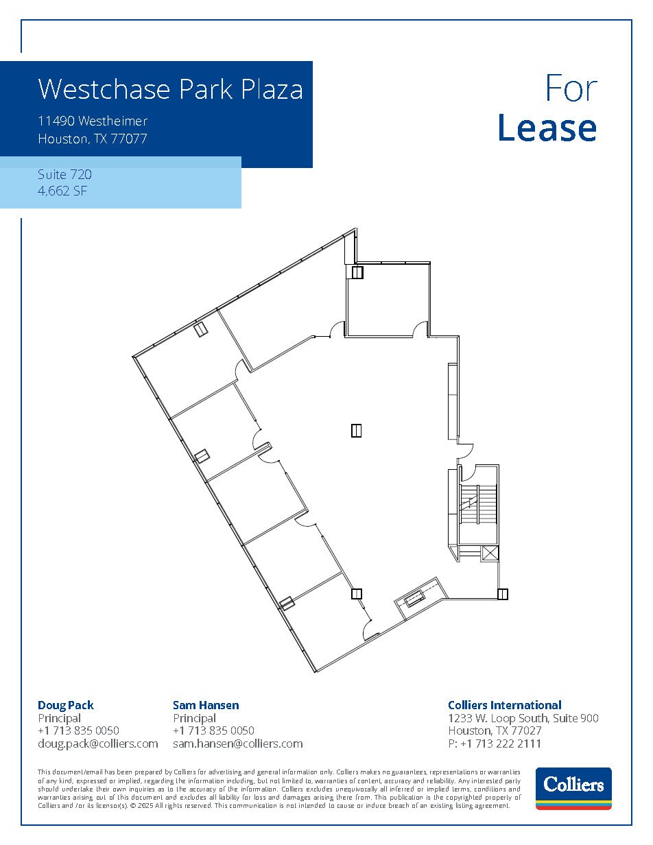 11490 Westheimer Rd, Houston, TX à louer Plan d’étage– Image 1 sur 1
