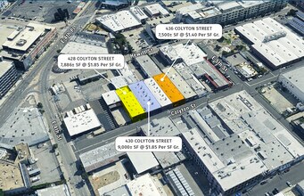 428-436 Colyton St, Los Angeles, CA - VUE AÉRIENNE  vue de carte