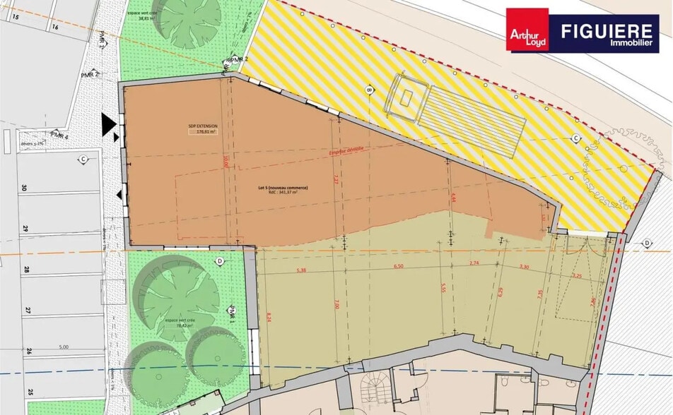 Local commercial dans Aix-en-Provence à louer - Plan d’étage – Image 3 sur 4