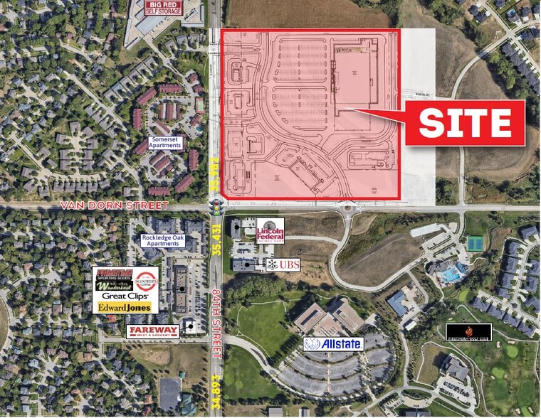 Van Dorn & S 84th St, Lincoln, NE à louer - Aérien – Image 1 sur 3