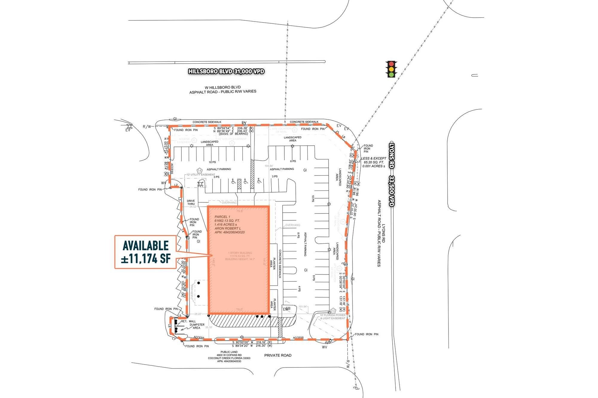4650 W Hillsboro Blvd, Coconut Creek, FL à louer Plan de site– Image 1 sur 1