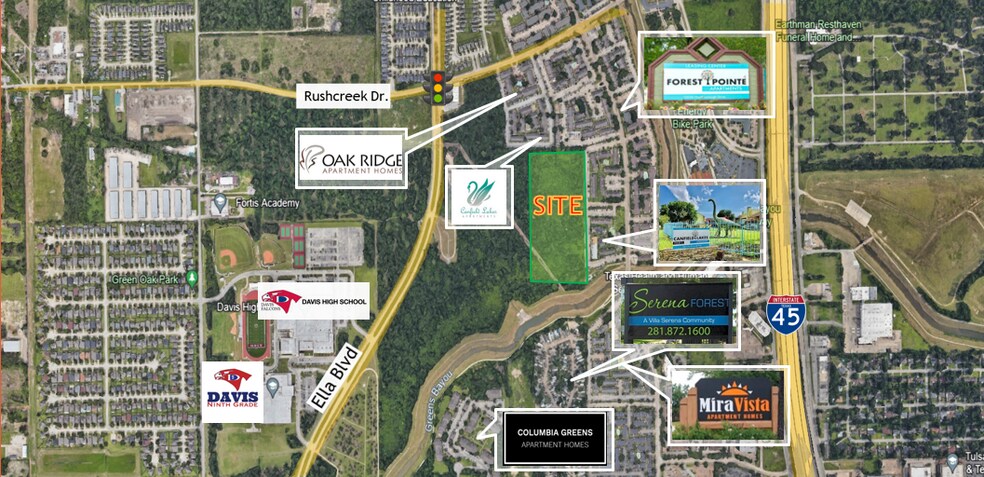 Ella Blvd. and Rushcreek Dr. +/- 13.47 AC, Houston, TX à vendre - Photo de l’immeuble – Image 2 sur 2