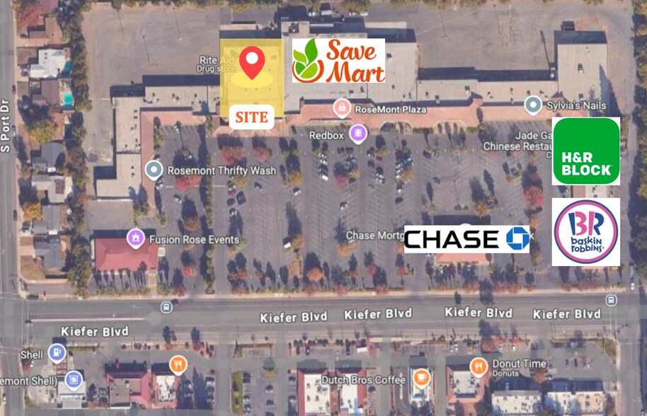 9113-9199 Kiefer Blvd, Sacramento, CA à louer - Plan de site – Image 2 sur 2