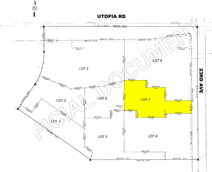 2325 W Utopia Rd, Phoenix, AZ à louer - Plan cadastral – Image 2 sur 4